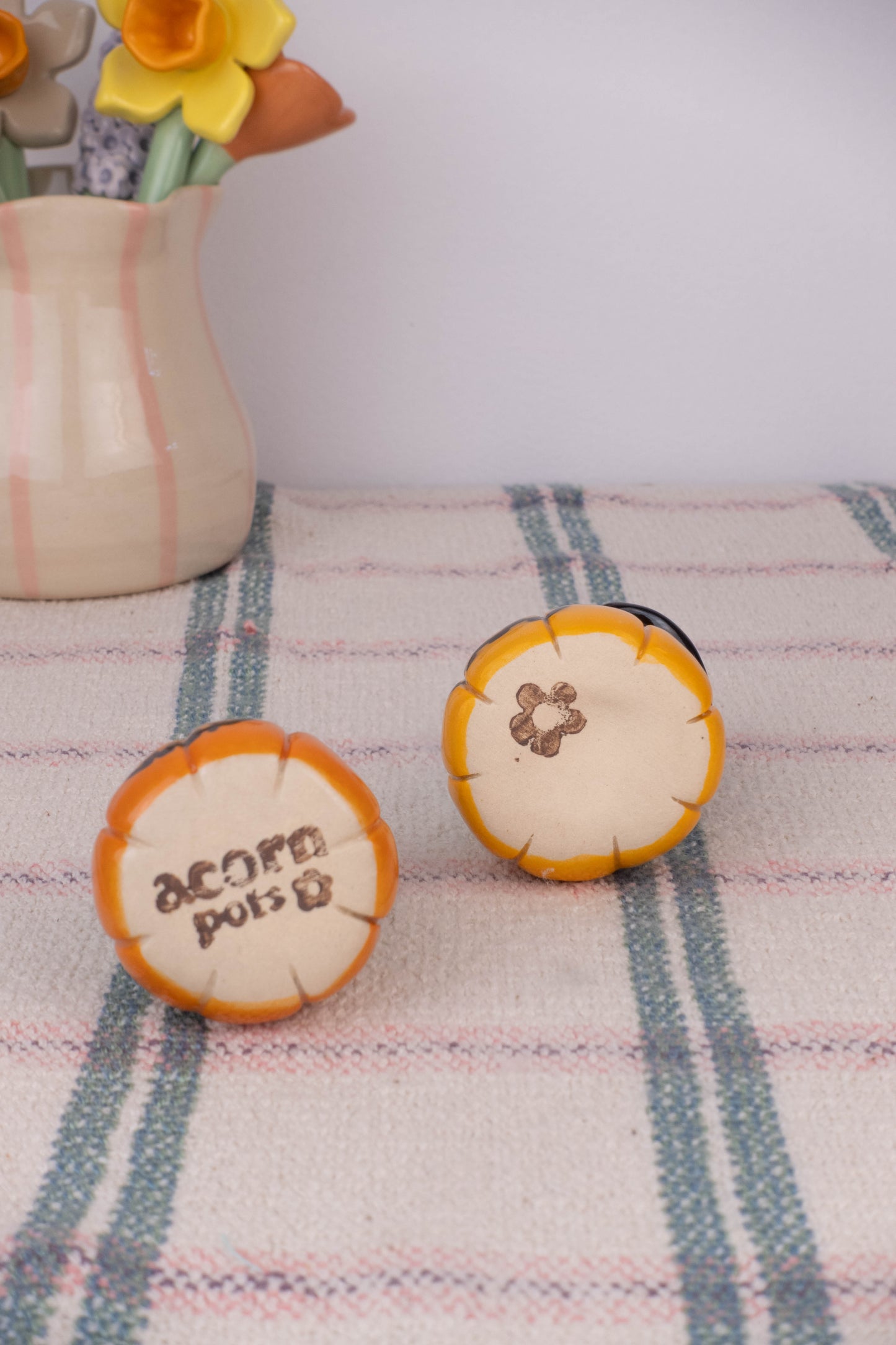 Mini Witch Frog on Pumpkin