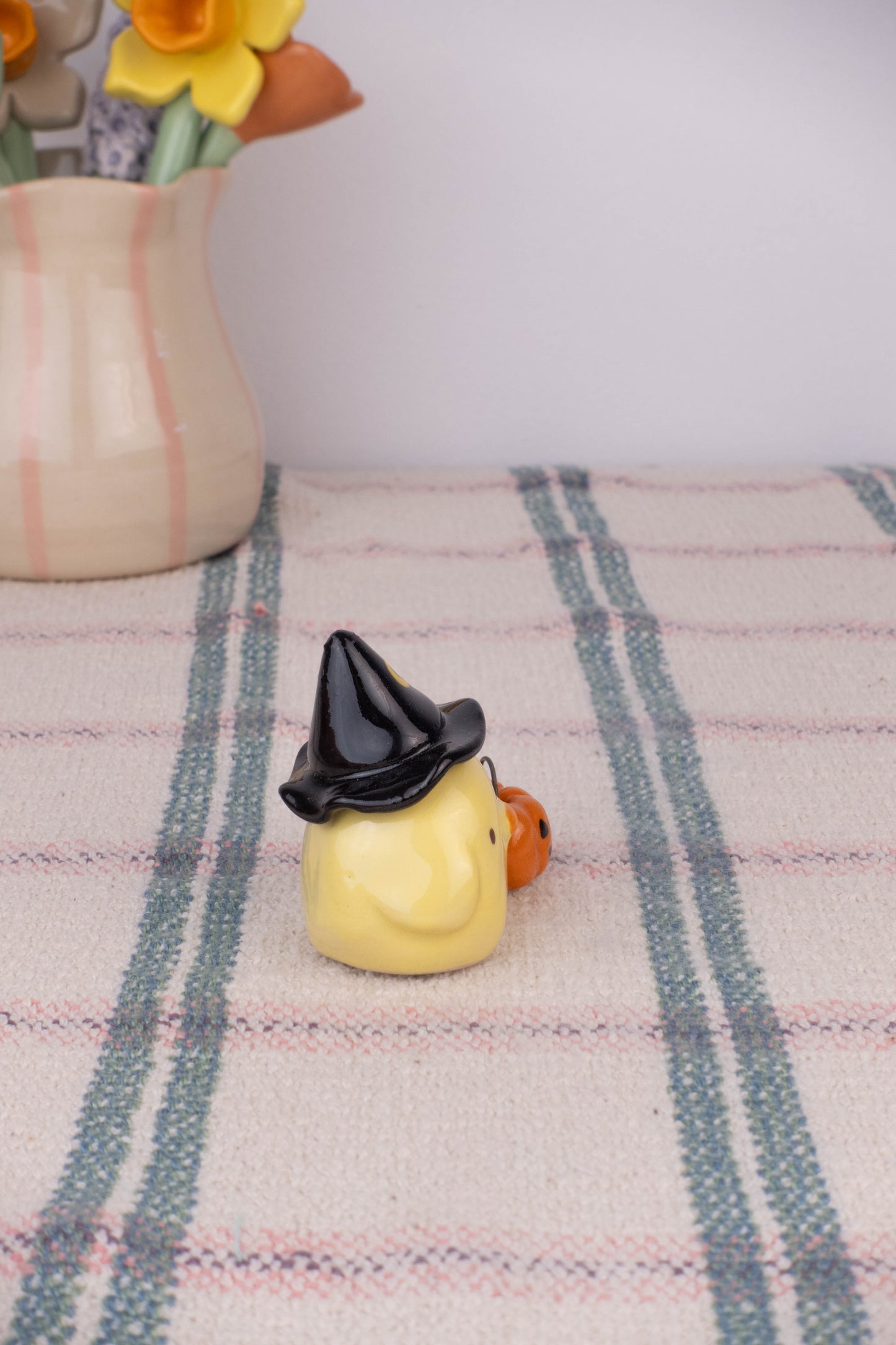 SECOND Witch Mini Duck with Pumpkin