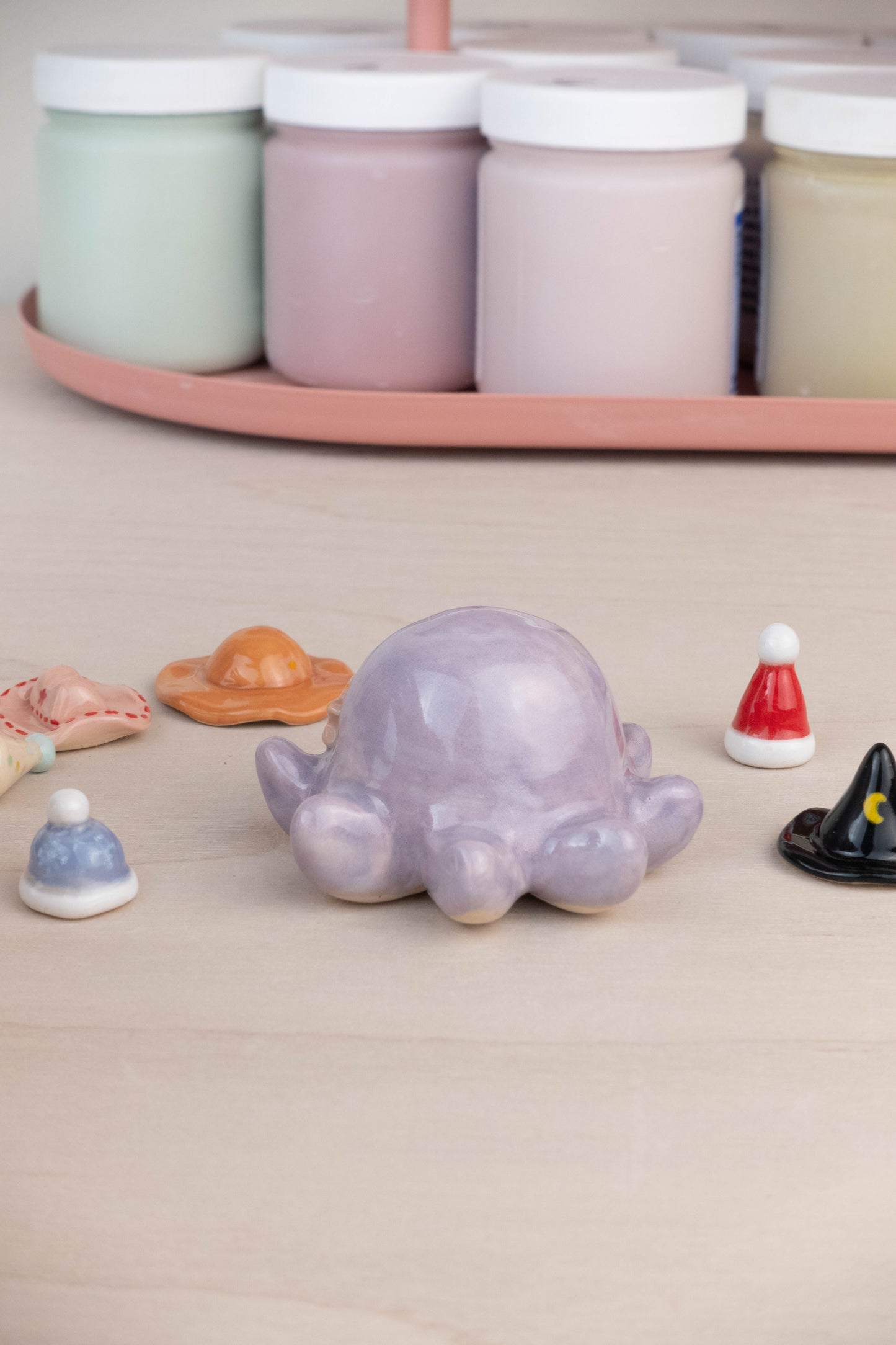 Mini Octopus with 6 Mini Hats
