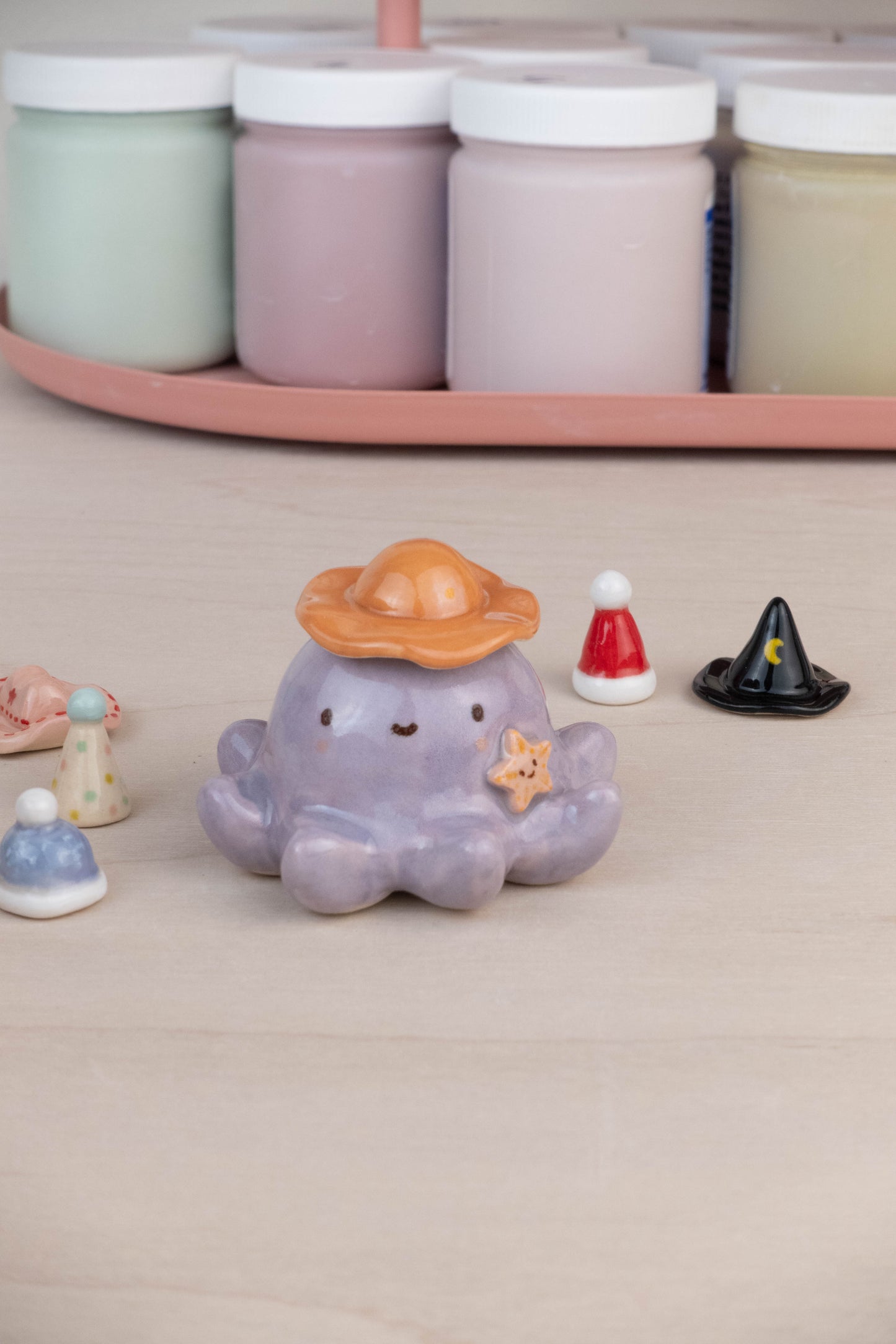 Mini Octopus with 6 Mini Hats