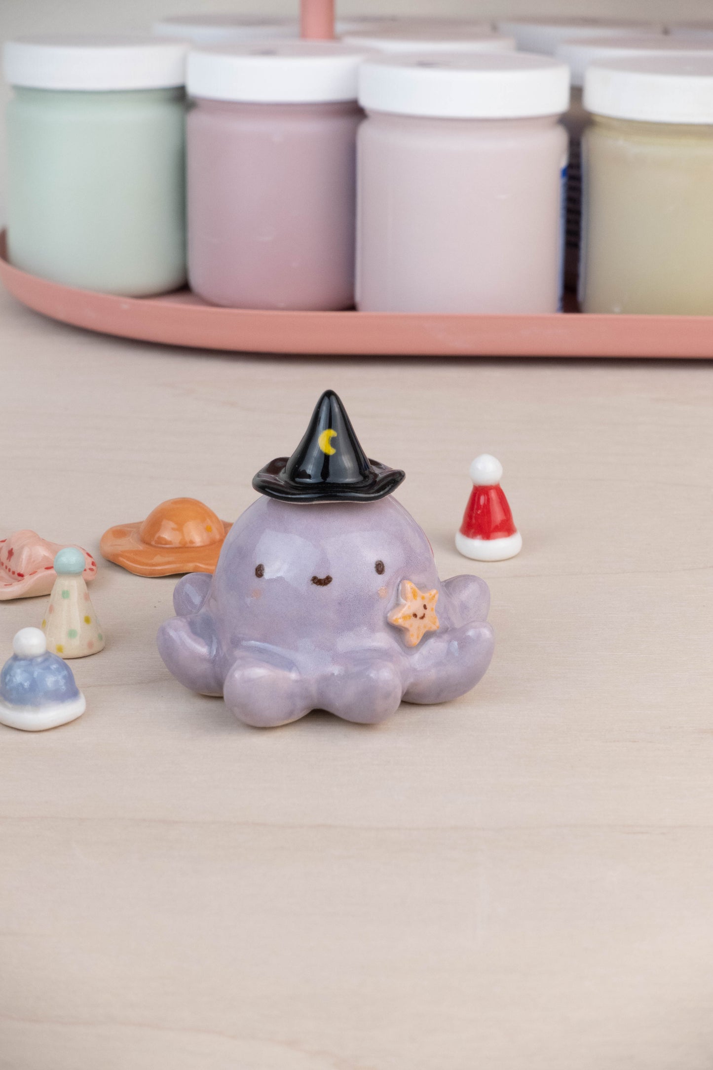 Mini Octopus with 6 Mini Hats