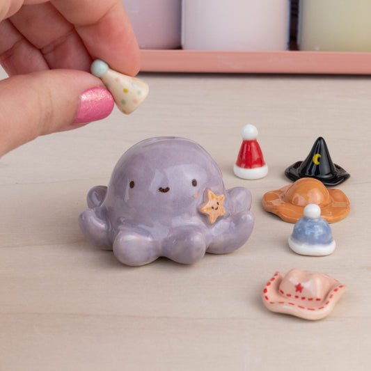 Mini Octopus with 6 Mini Hats