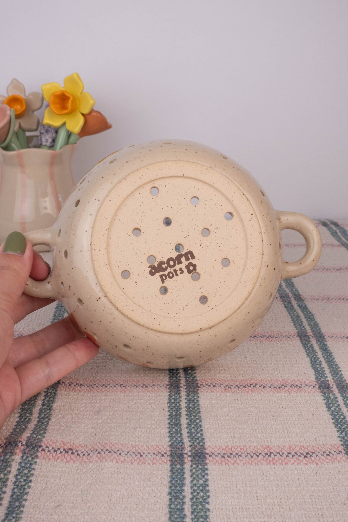 Flower Speckle Berry Collander