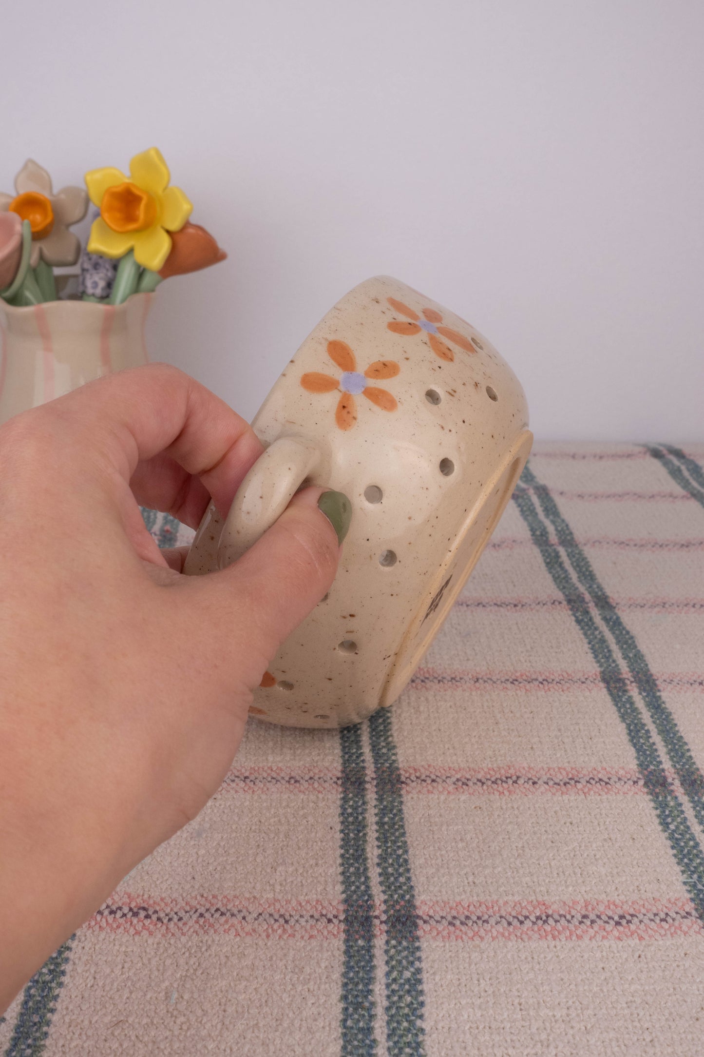 Flower Speckle Berry Collander