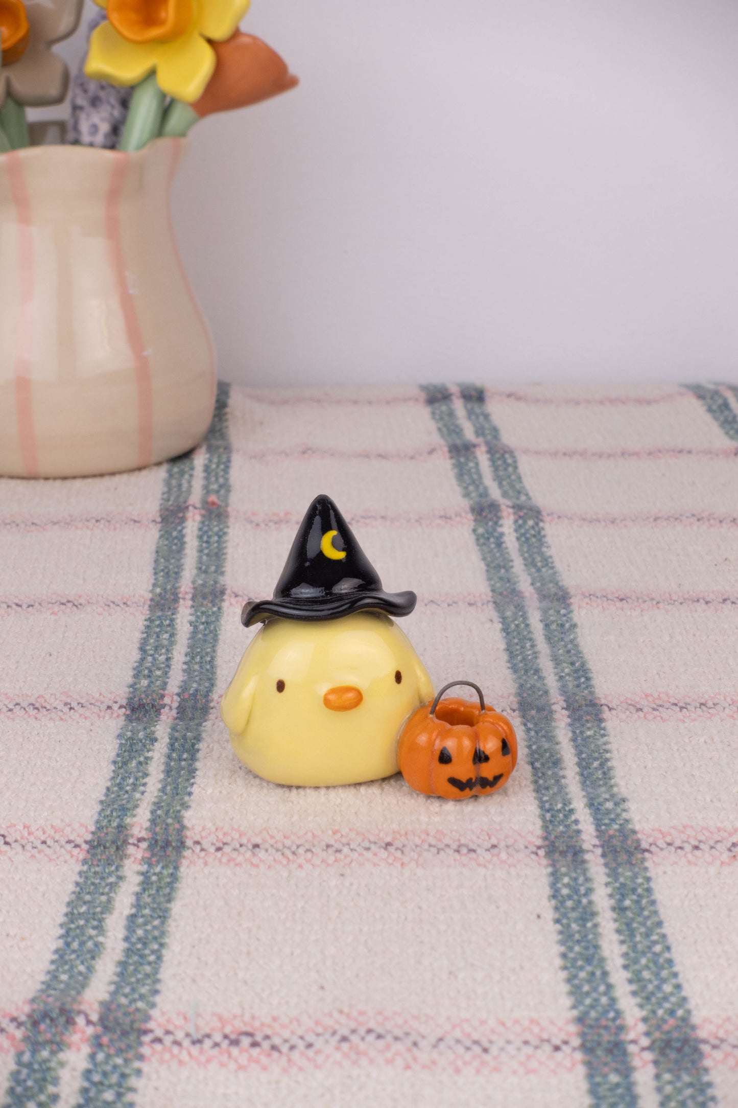 SECOND Witch Mini Duck with Pumpkin