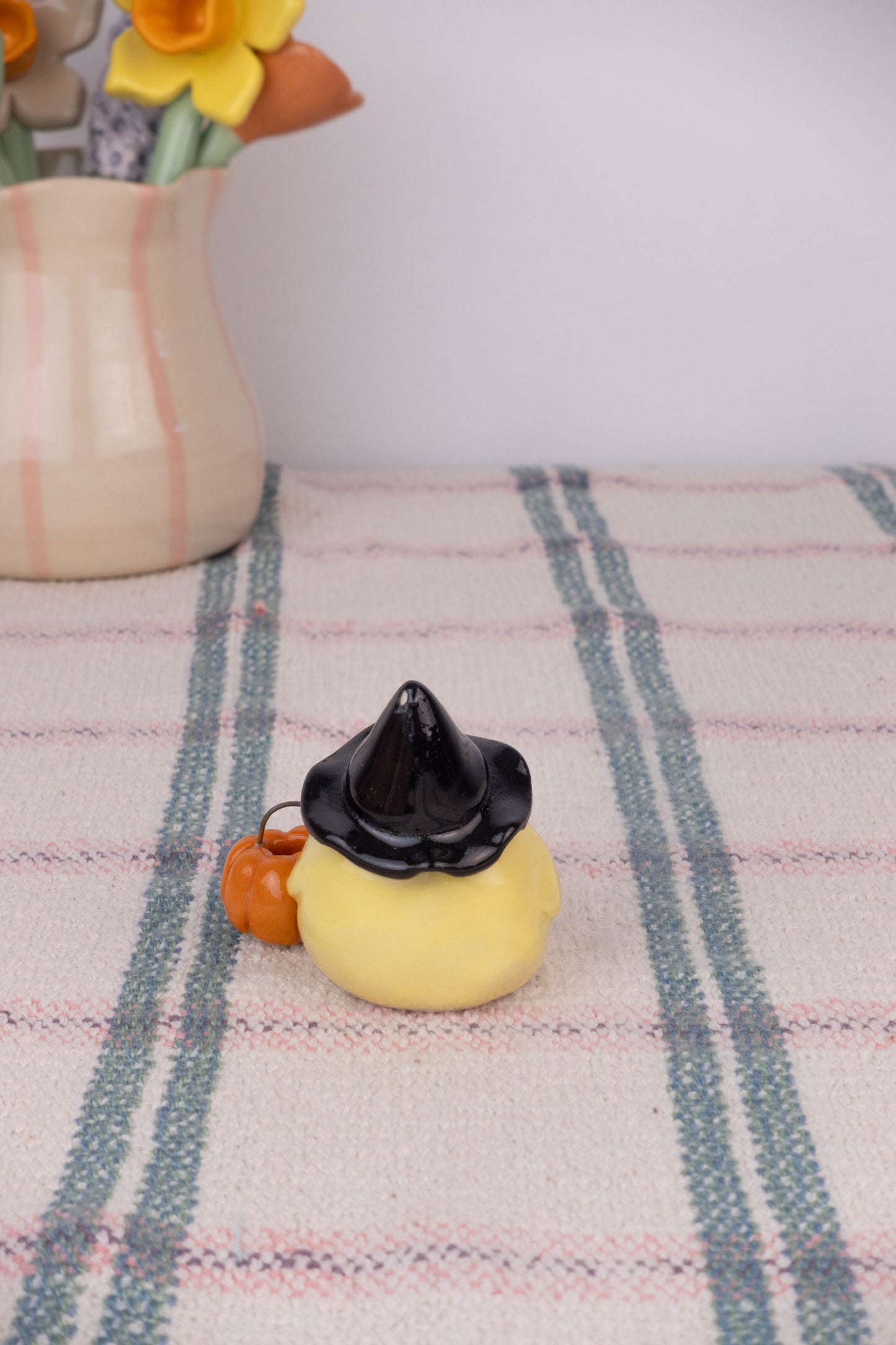SECOND Witch Mini Duck with Pumpkin