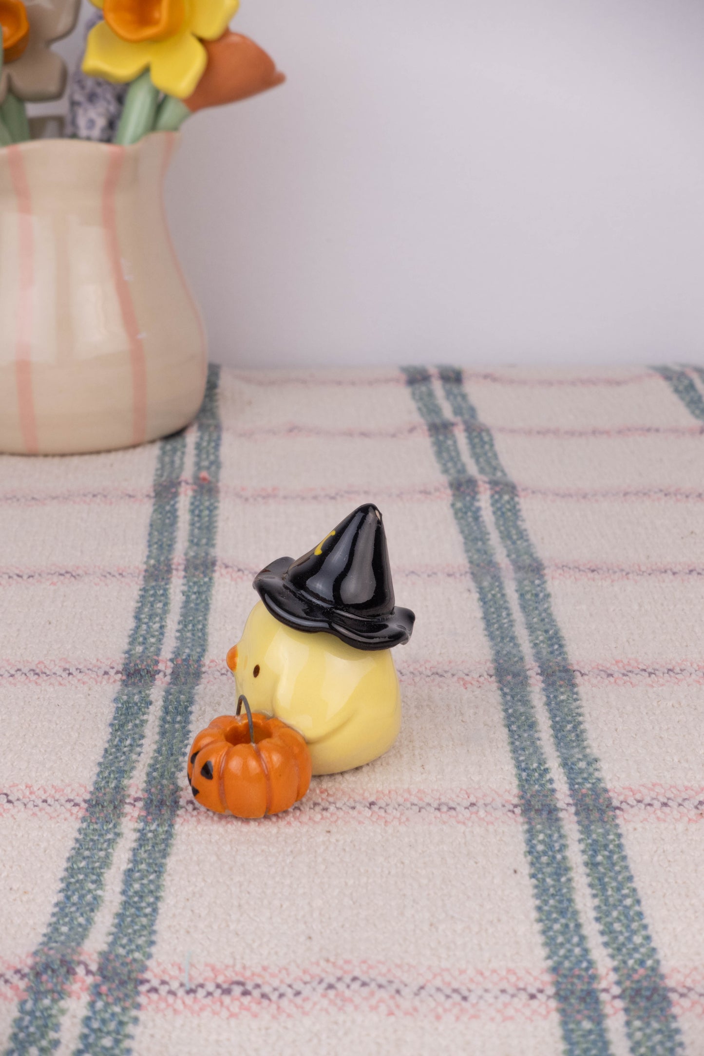SECOND Witch Mini Duck with Pumpkin