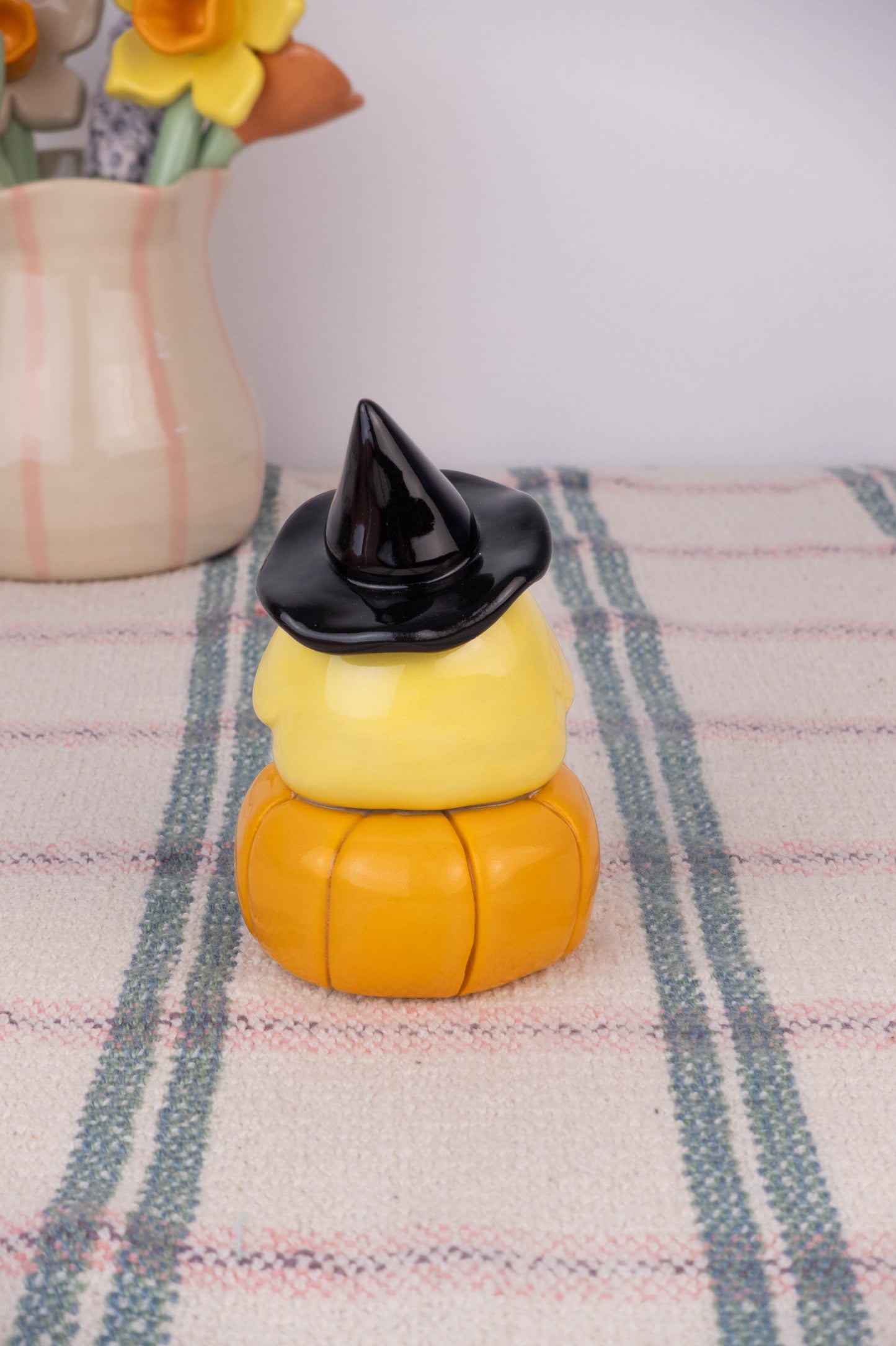 Witch Duck on Pumpkin