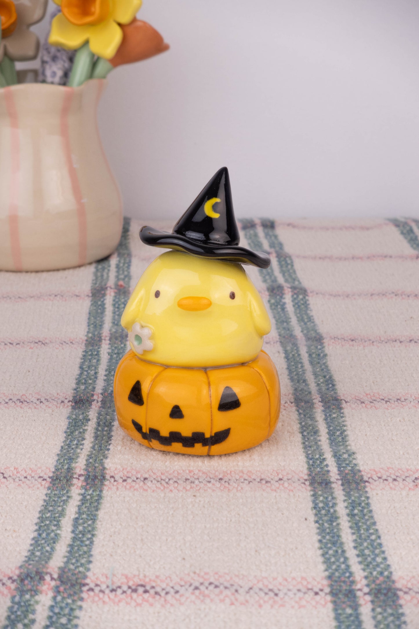 Witch Duck on Pumpkin
