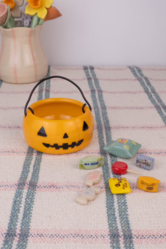 Pumpkin Basket with Assorted Candy