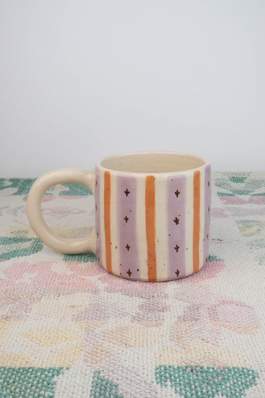 Large Lavender Wallpaper Speckled Mug