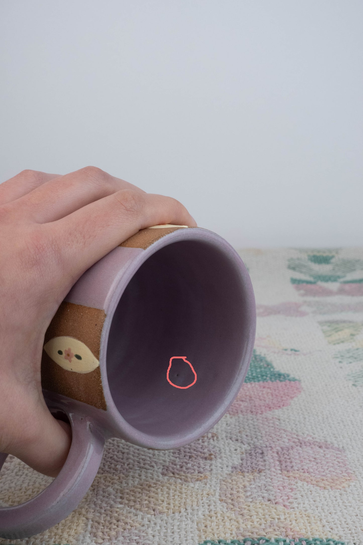 Tall Lavender Wallpaper Mug