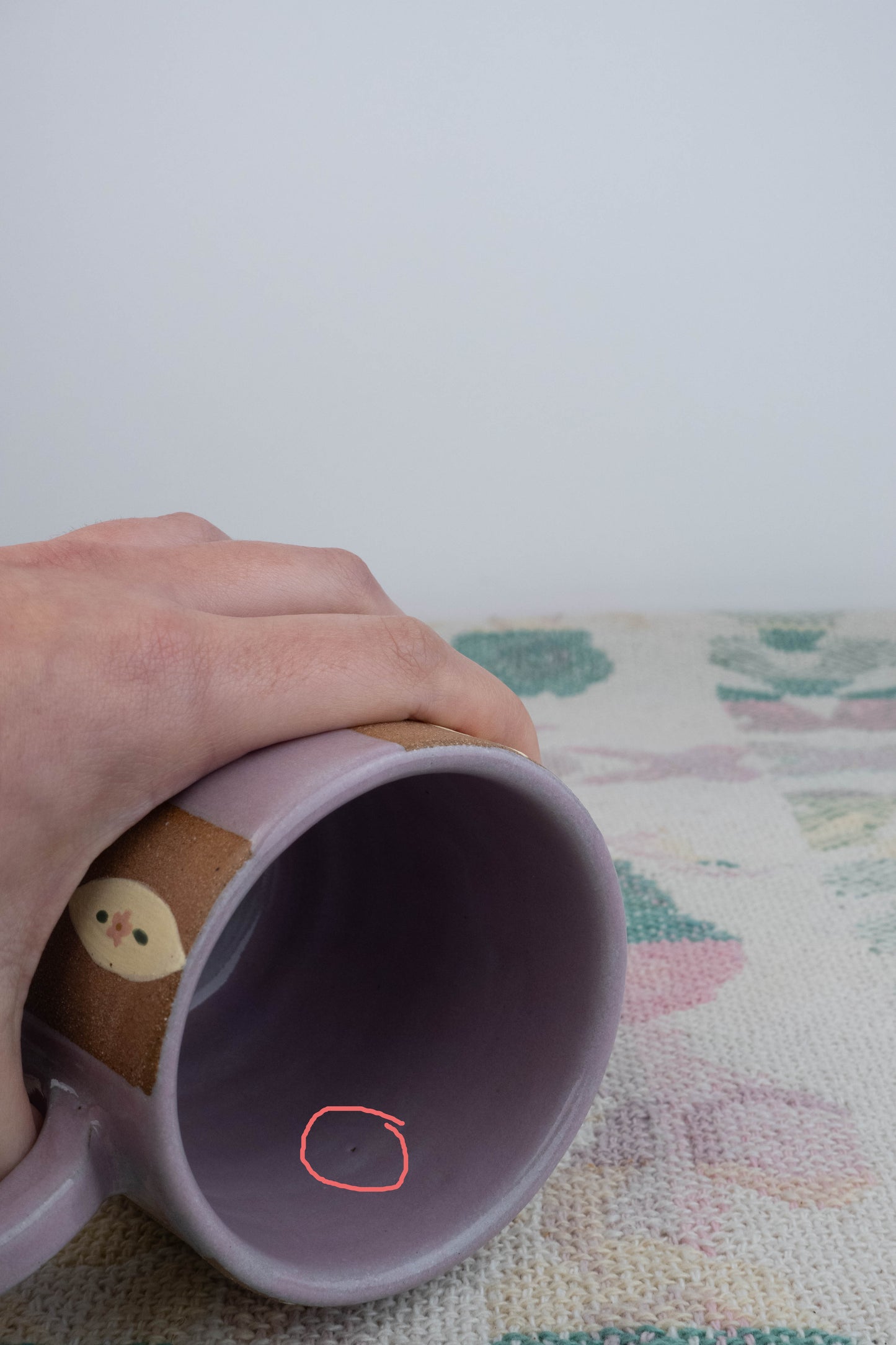 Tall Lavender Wallpaper Mug