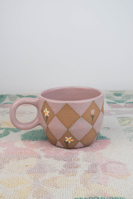 Harlequin Flower Mug