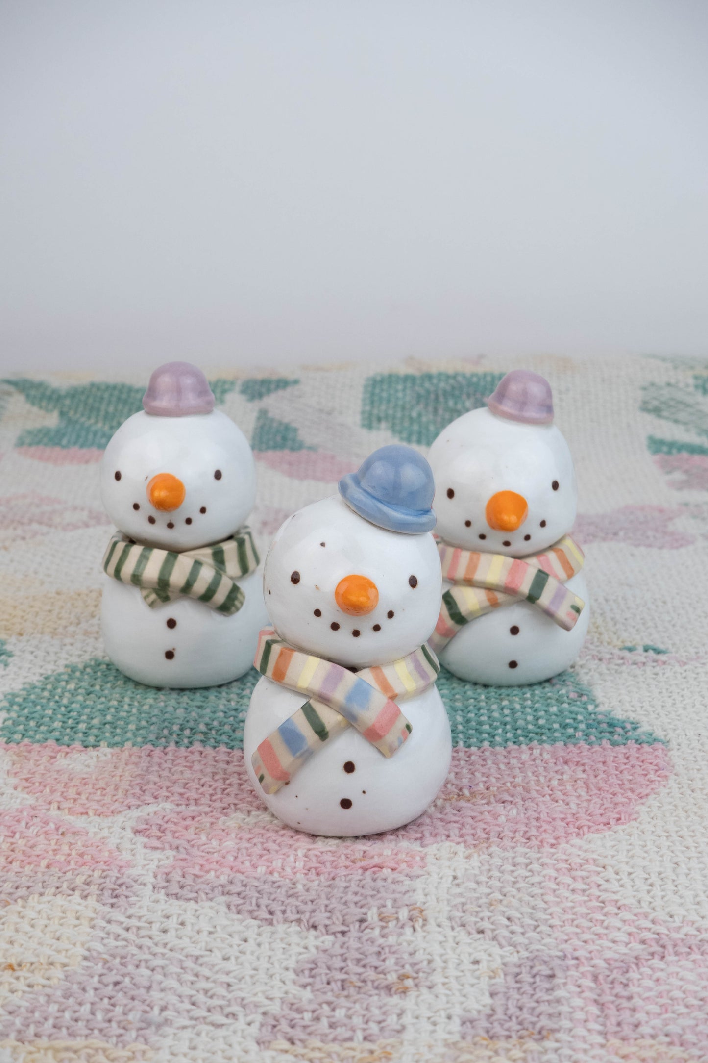 Mini Speckled Snowman