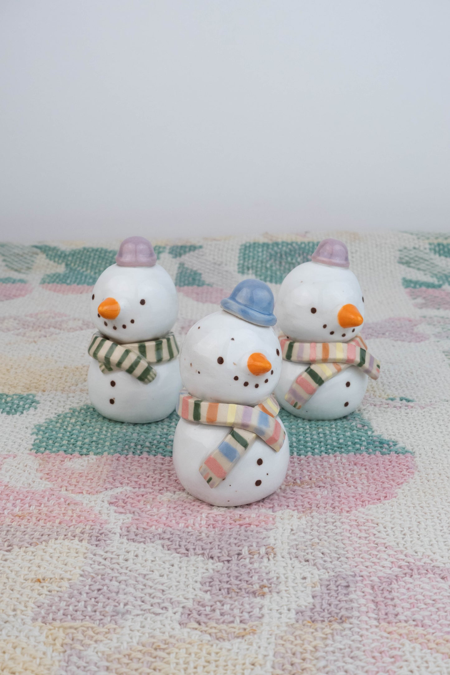 Mini Speckled Snowman