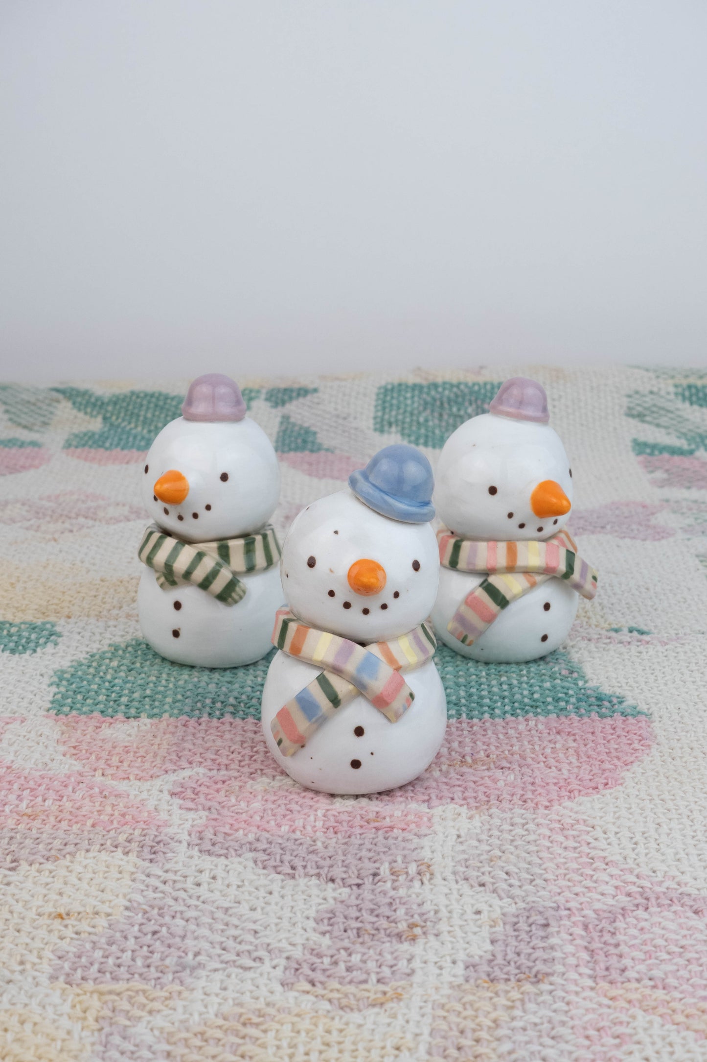 Mini Speckled Snowman