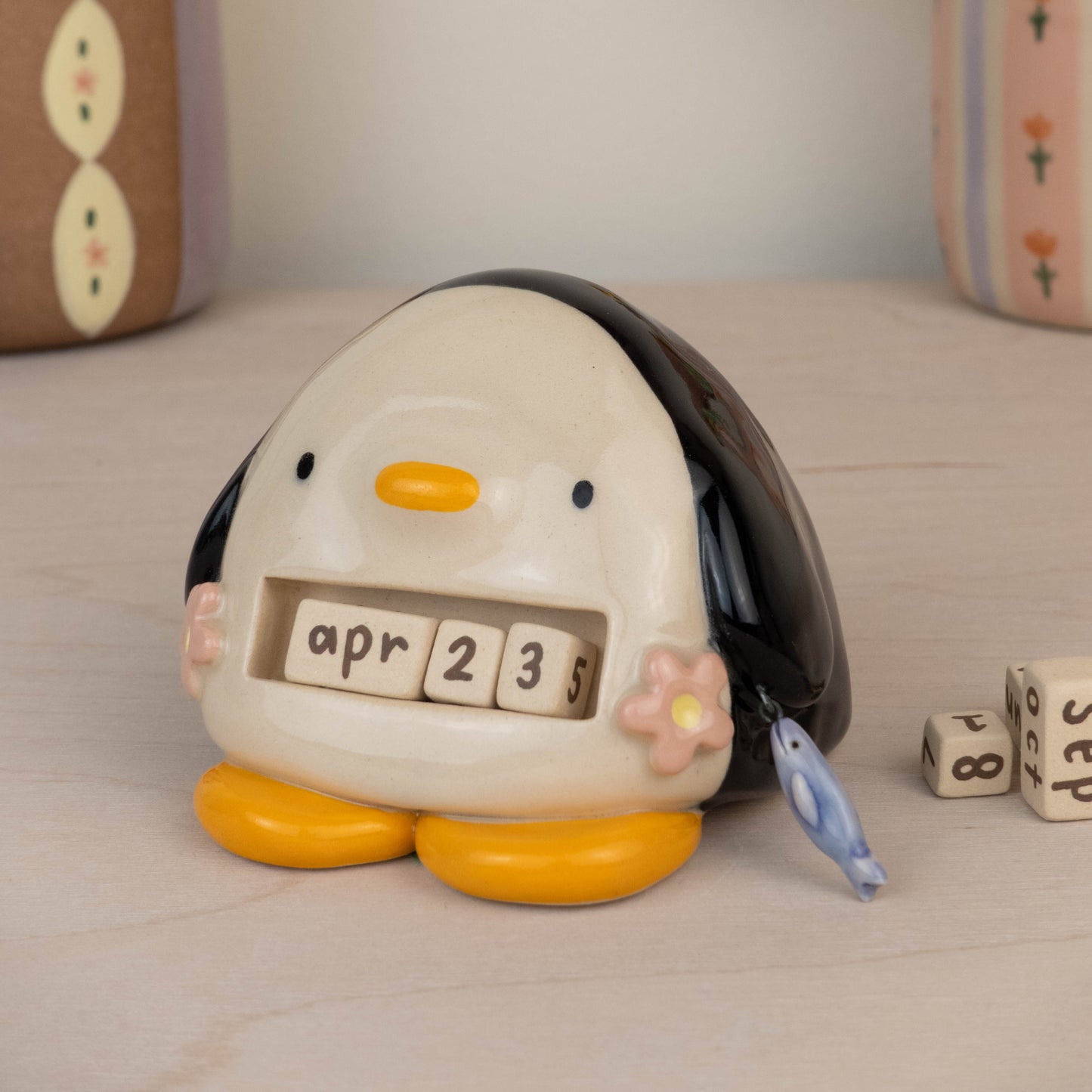 Penguin Calendar with Fishy Charm