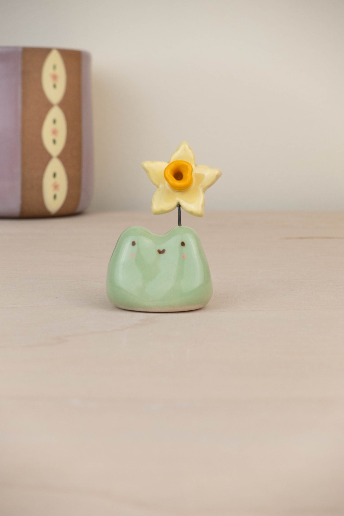 Frog with Daffodil