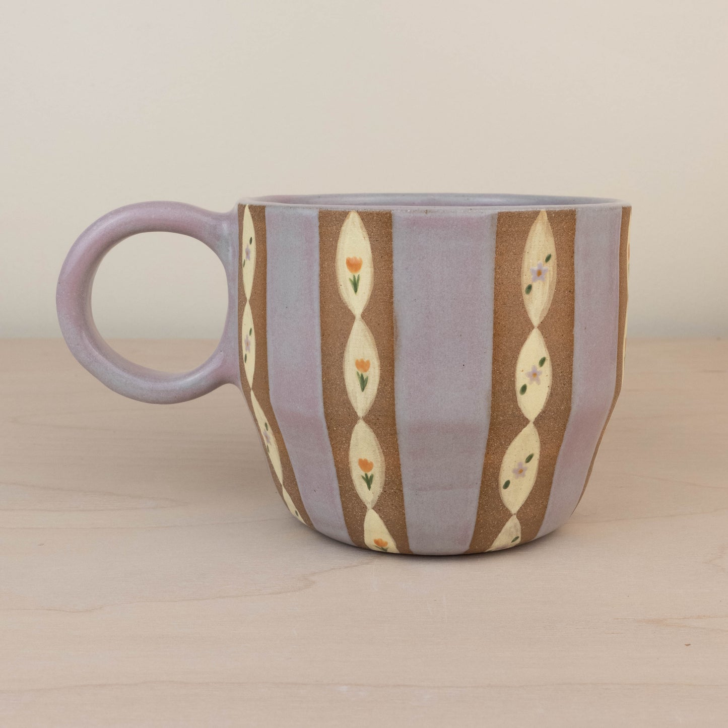 Lavender Wallpaper Soup Mug