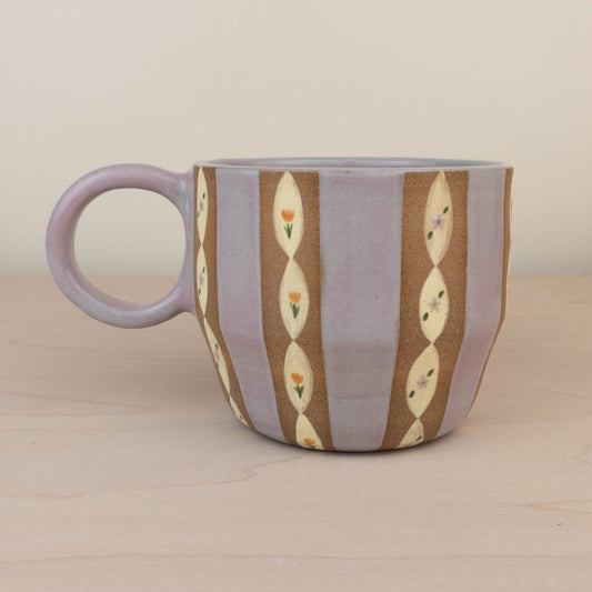 Lavender Wallpaper Soup Mug