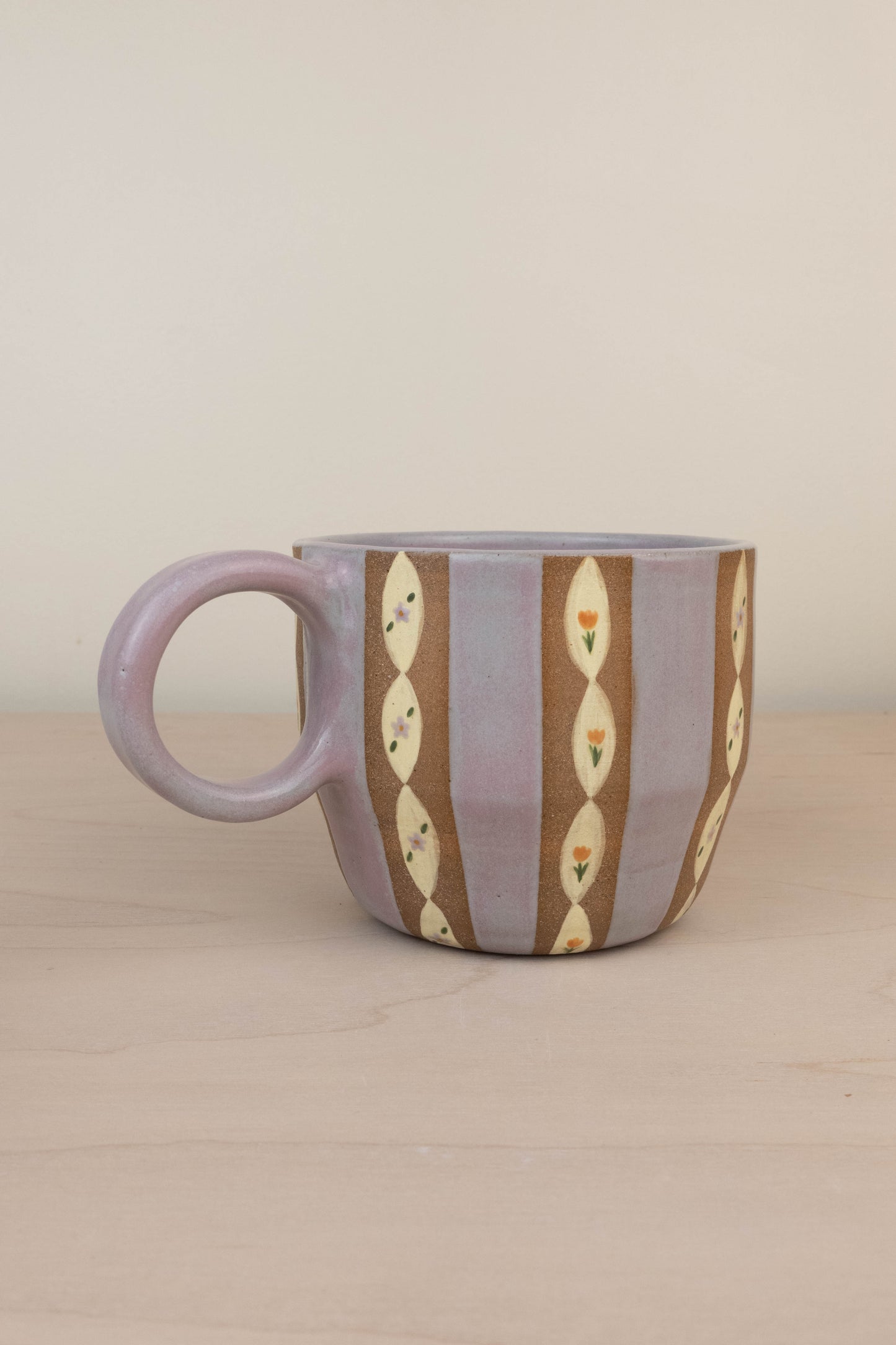 Lavender Wallpaper Soup Mug