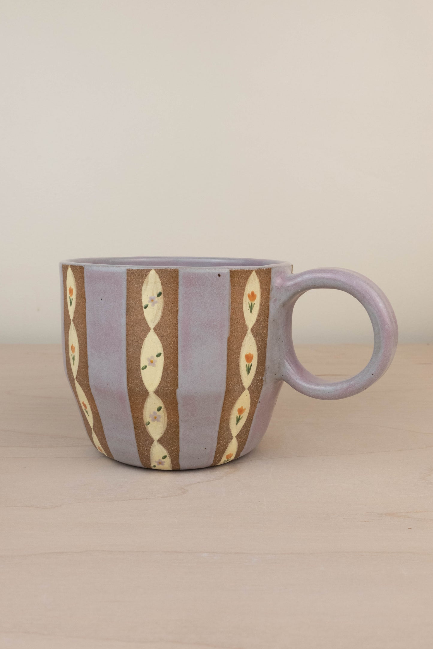 Lavender Wallpaper Soup Mug