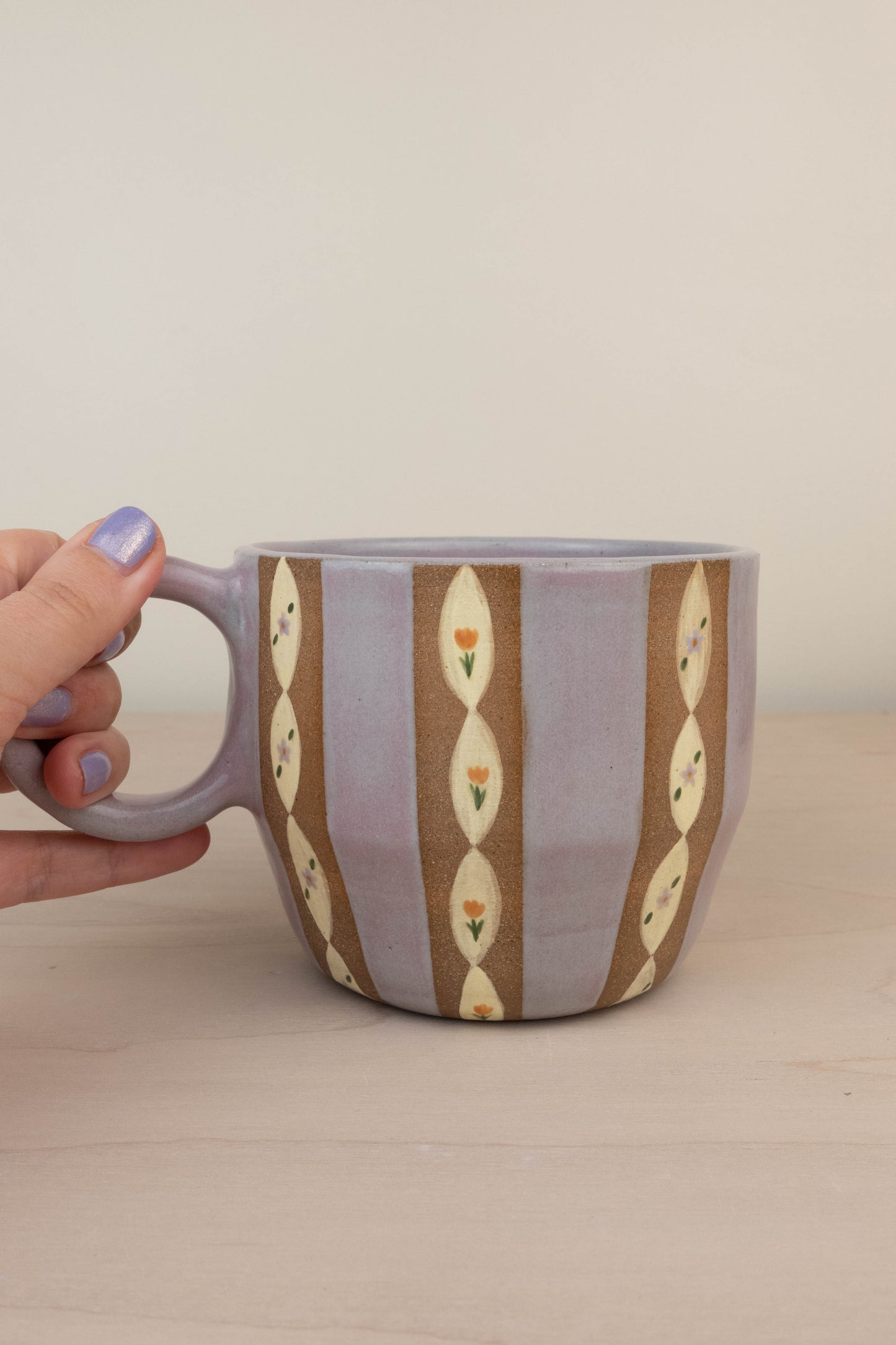 Lavender Wallpaper Soup Mug