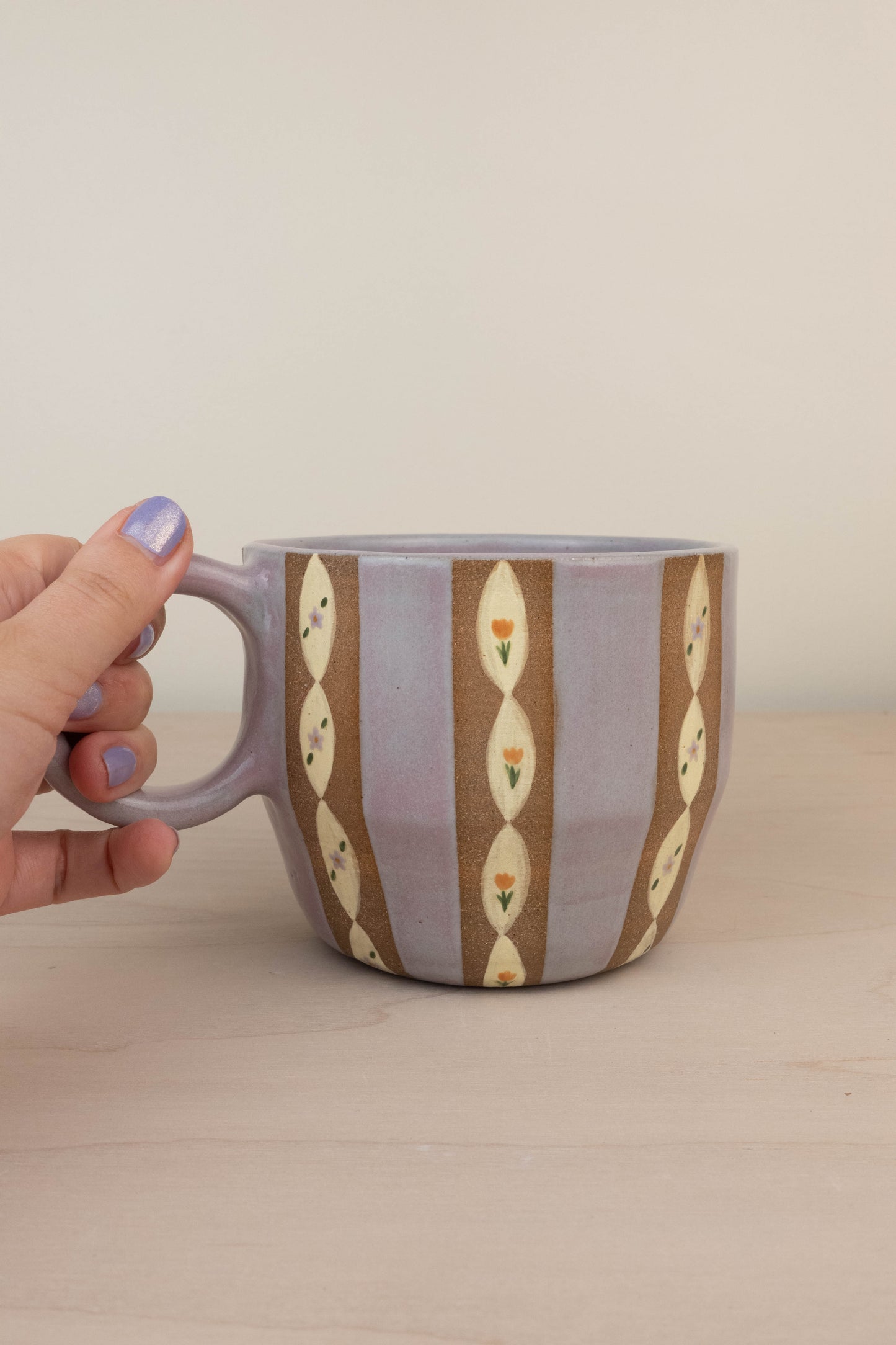 Lavender Wallpaper Soup Mug