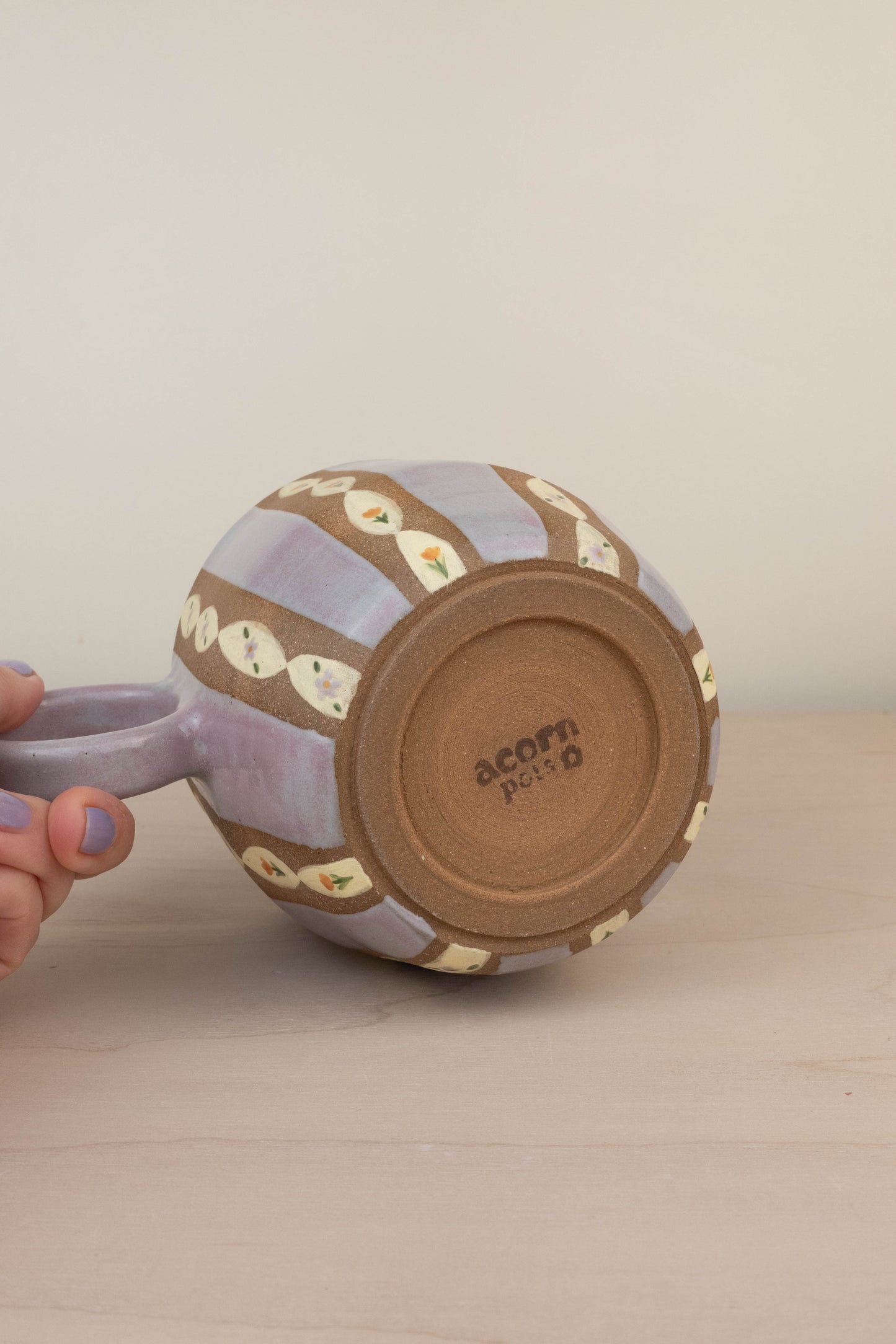 Lavender Wallpaper Soup Mug