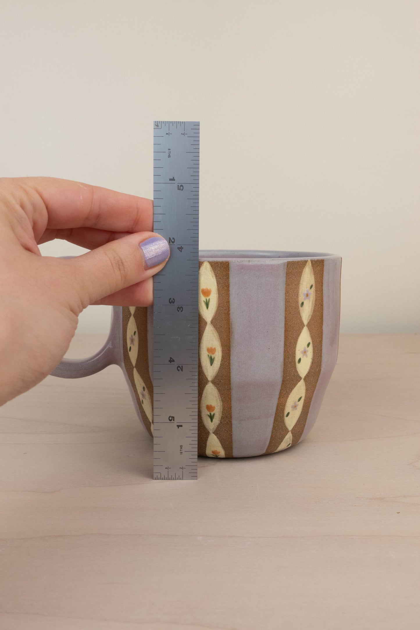 Lavender Wallpaper Soup Mug