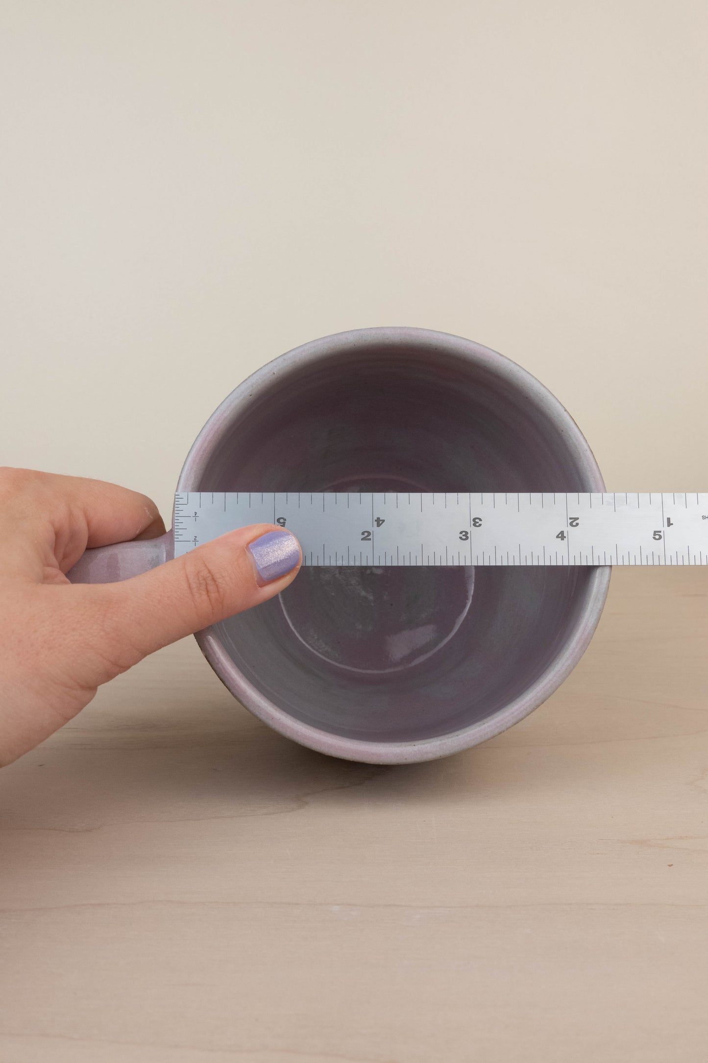 Lavender Wallpaper Soup Mug