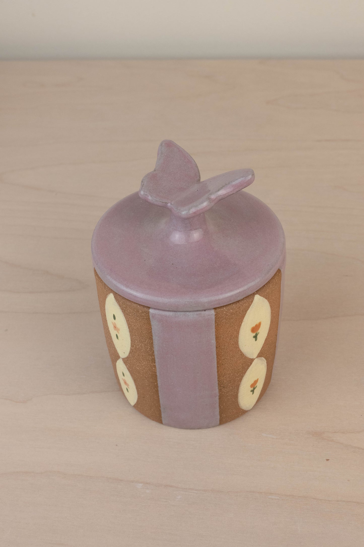 Lavender Butterfly Mini Jar