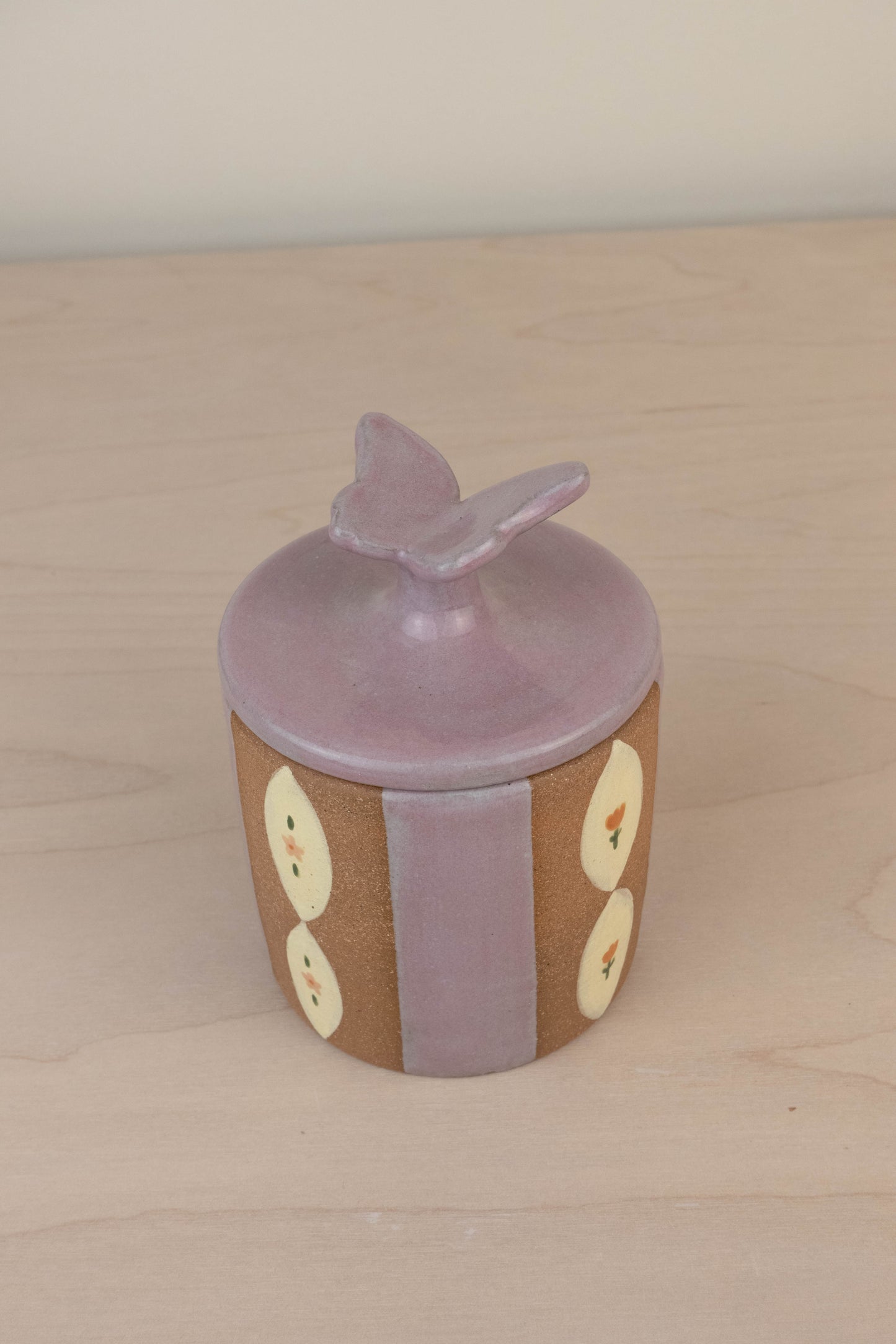 Lavender Butterfly Mini Jar