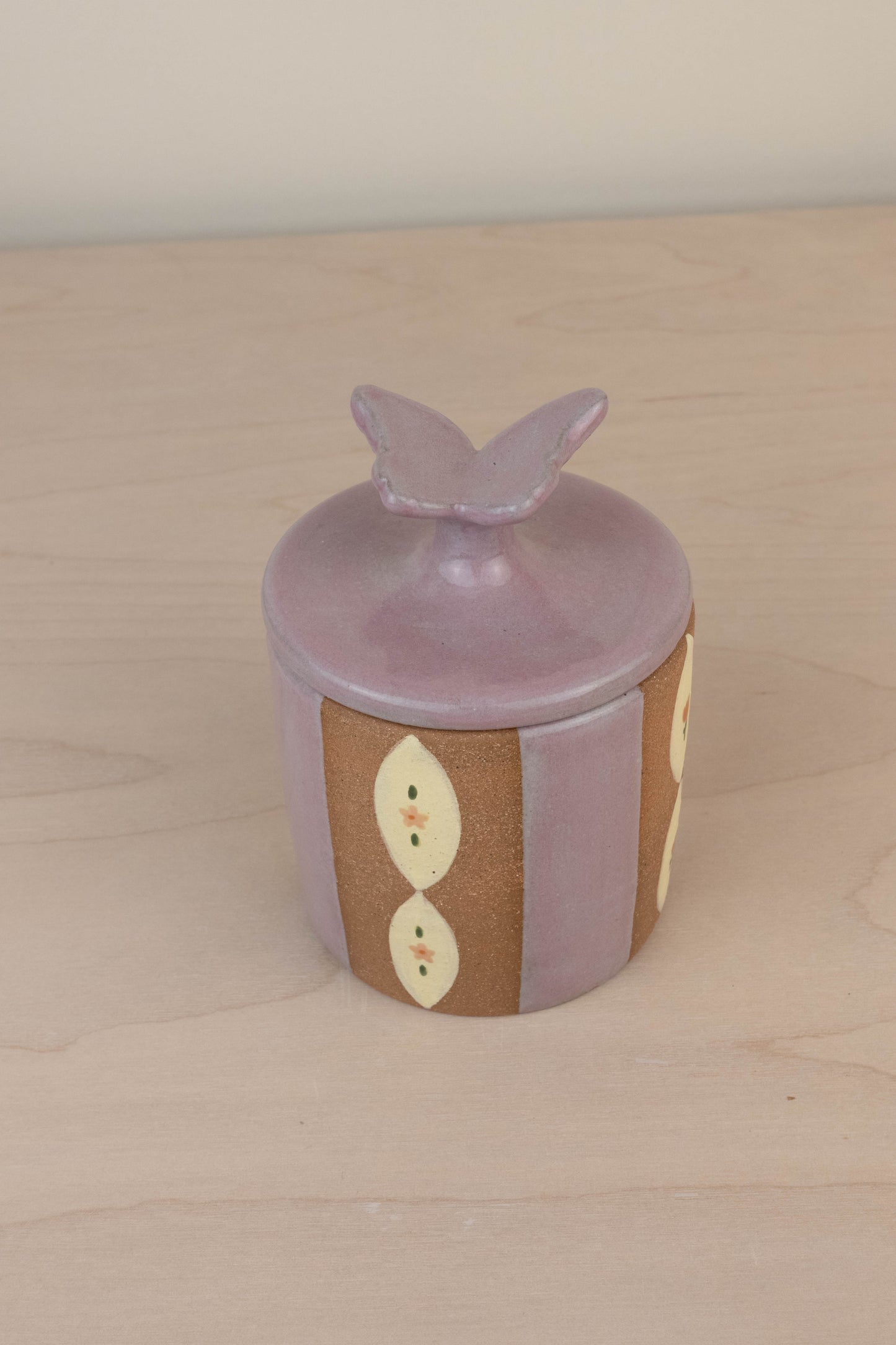 Lavender Butterfly Mini Jar
