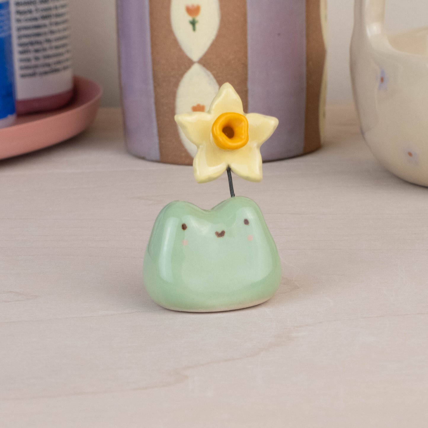 Frog with Daffodil