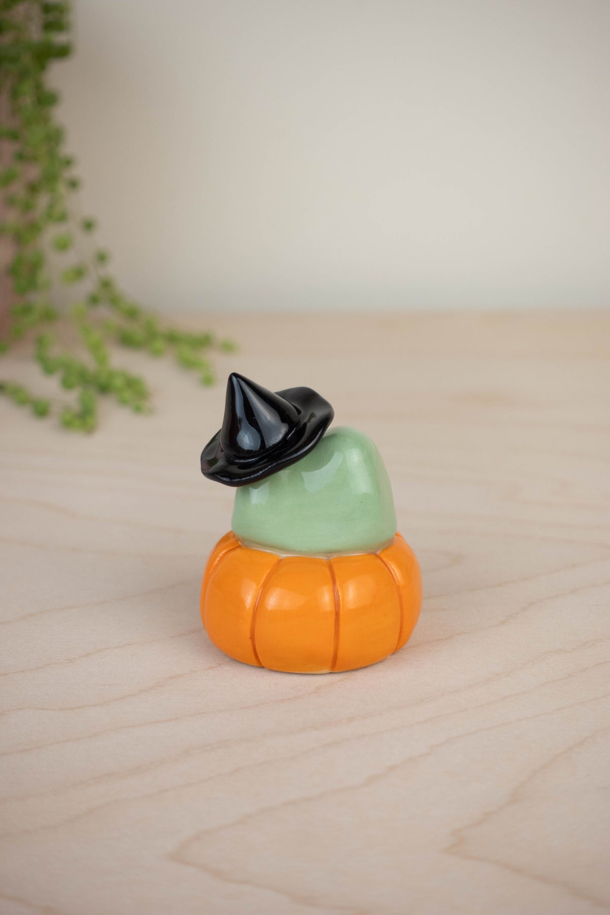 Witch Frog on Pumpkin