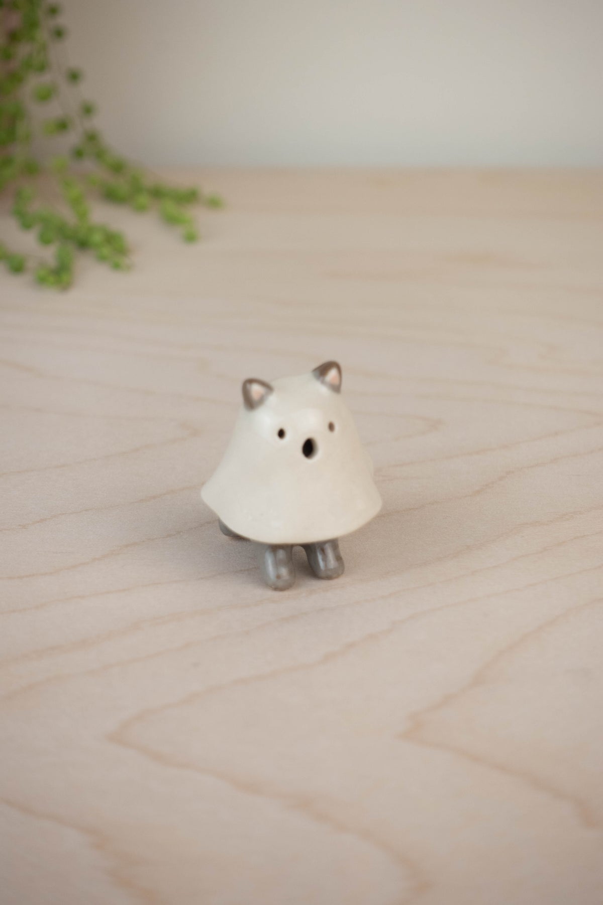 Mini Cat in a Ghost Costume