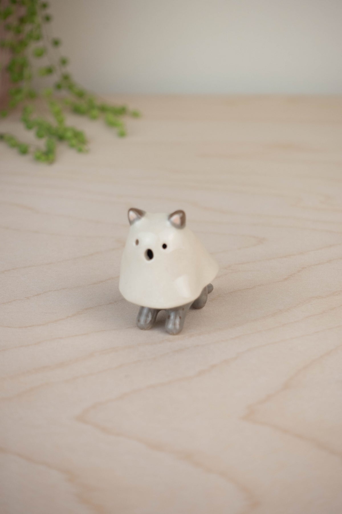Mini Cat in a Ghost Costume