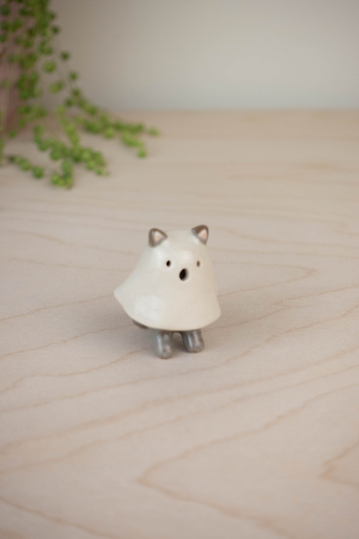 Mini Cat in a Ghost Costume