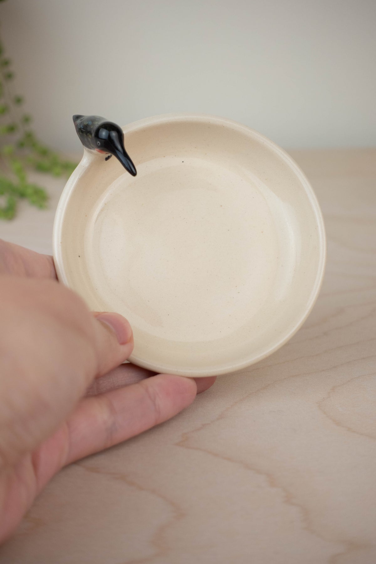 Bird Bath Dish (Ruby-Throated Hummingbird) A