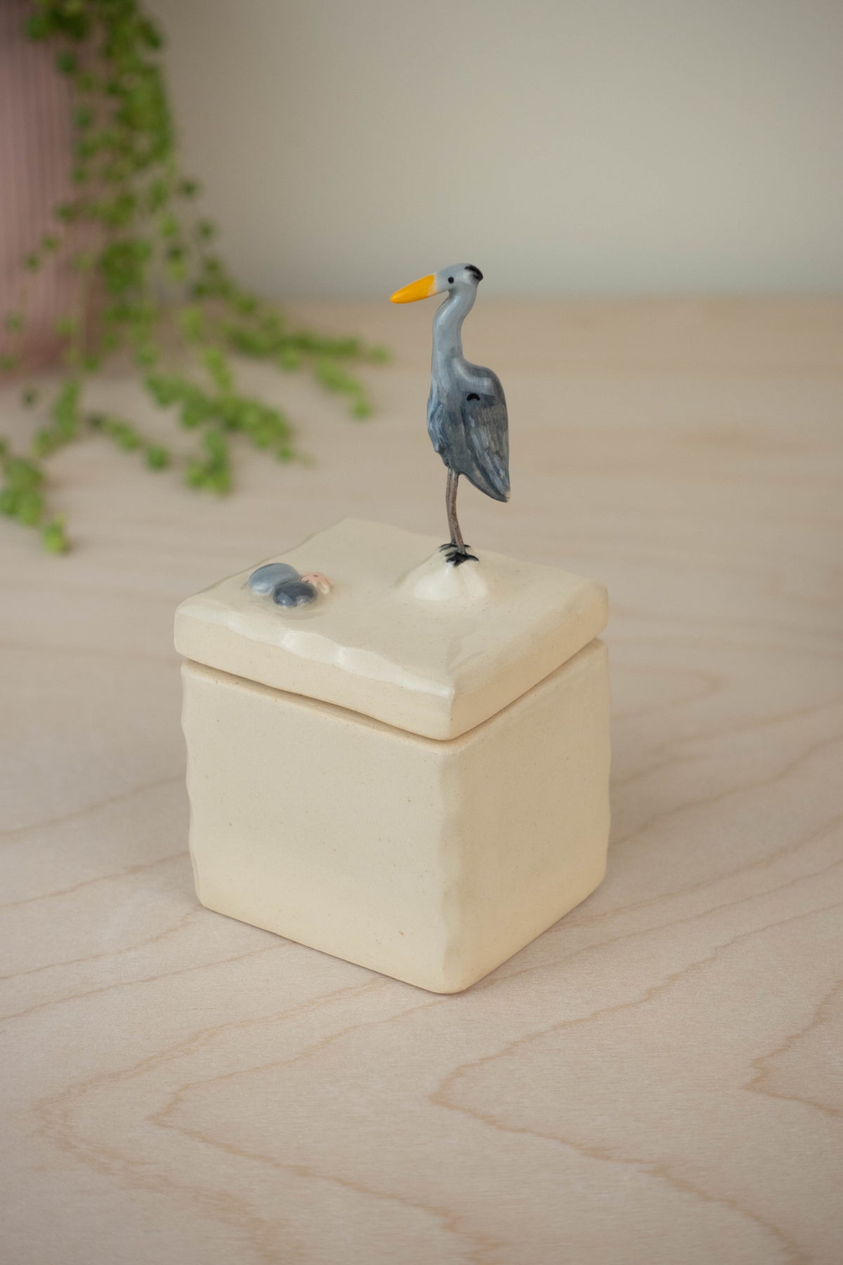 Tiny Trinket Box: Great Blue Heron