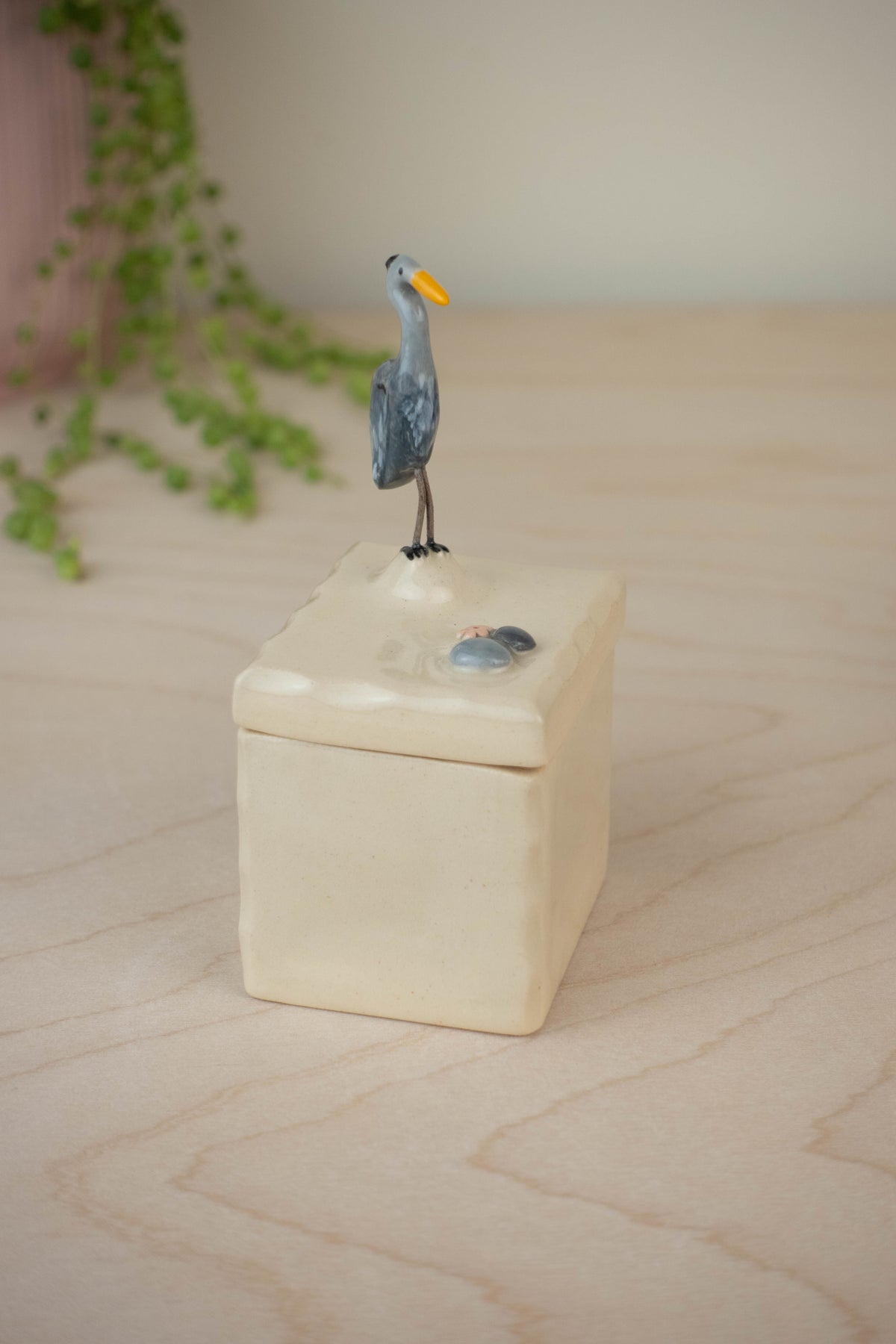 Tiny Trinket Box: Great Blue Heron
