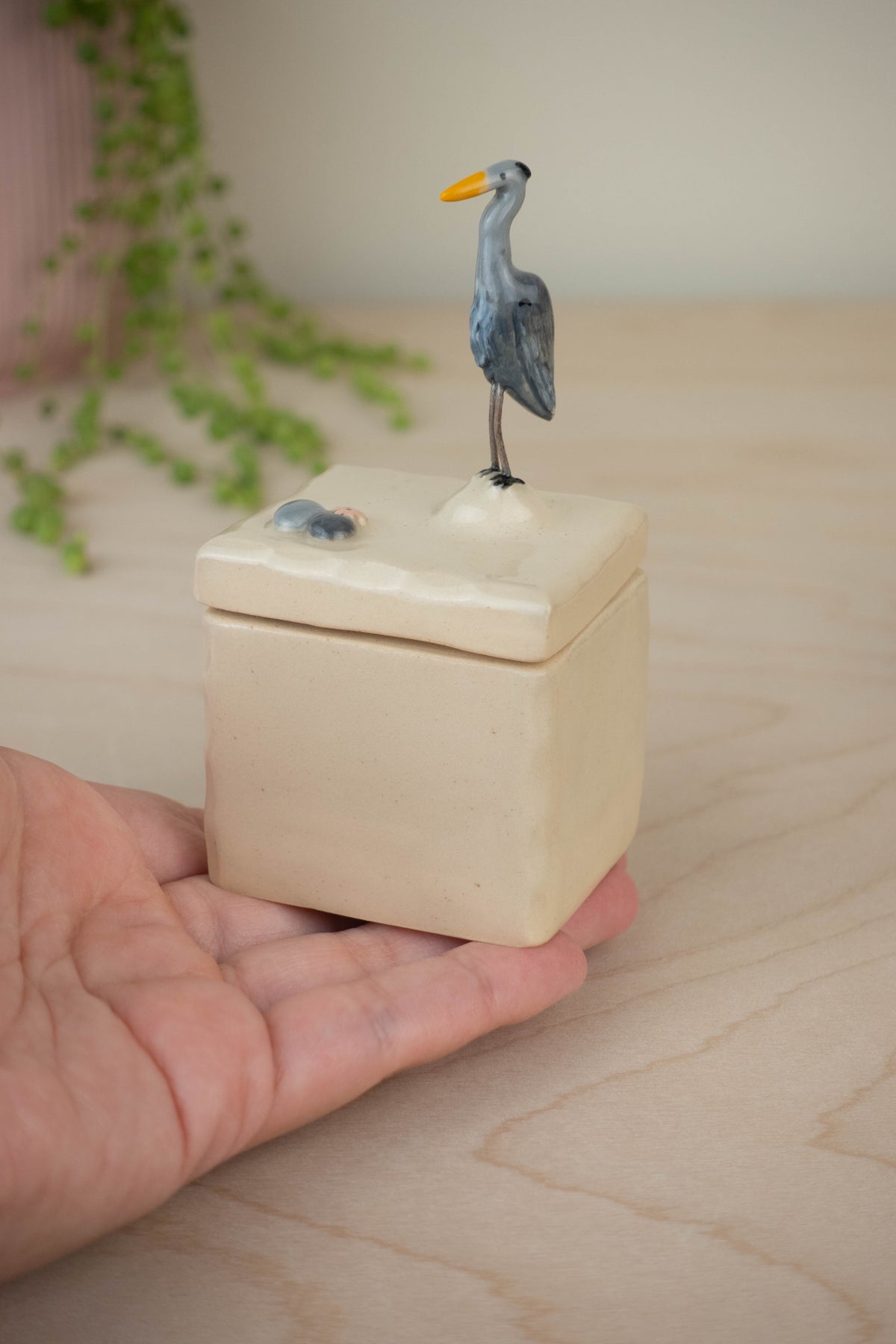 Tiny Trinket Box: Great Blue Heron